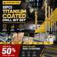 🔥High-efficiency tool favored by veteran craftsmen!Factory Outlet-99pcs Titanium Coated Drill Bit Set