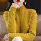 ☁️Skin Feeling 100% 🔥Women's Semi-High Neck Loose Bottom Knitting Sweater A/W