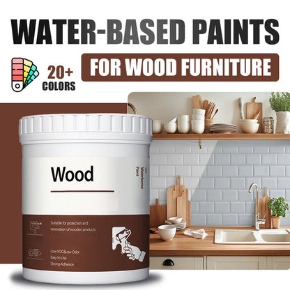 🍃Pintura para reparación y renovación de muebles de madera, ecológica, sin olor y a base de agua.