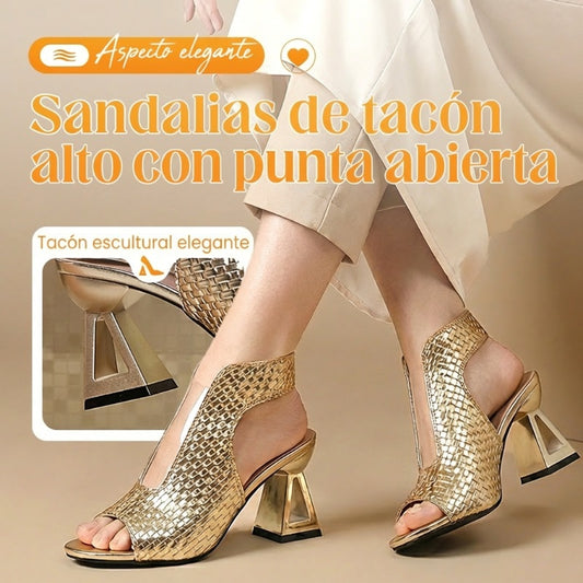 ⏳ ¡Oferta por tiempo limitado: 50% de descuento! ⏰👡 Sandalias de tacón elegantes con punta abierta para mujer