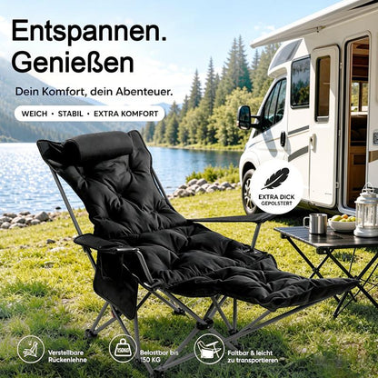 🪑 ¡50 % DE DESCUENTO! 🌿 Silla plegable, ajustable y portátil para uso en exteriores – Ligera, resistente y versátil – Ideal para el jardín, la acampada, la playa o la terraza – Fácil de transportar y montar 🏕️✨