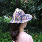 Bamboo Foldable Hand Fan Sun Hat Free Shipping