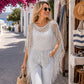 🏖️ÚLTIMO DÍA DE OFERTA ¡SOLO 9,99 £!🔥JCUK Chaqueta de verano de crochet metalizado: ligera, fluida y con un estilo impecable 🌊☀️