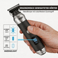 ✂️🧔 50 % de descuento – Lujoso kit de cuidado personal 3 en 1 de calidad profesional ⚡🔋: recortador con cuchillas en forma de T, maquinilla de afeitar con cuchillas y recortador de vello nasal — con pantalla LED y recarga USB