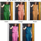 Female Solid Color Sleeveless Casual Cotton Linen Suit