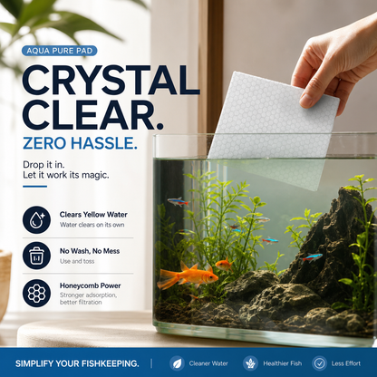 🐠 ¡COMPRA 1 Y LLÉVATE 1 GRATIS! ✨ TOALLITAS CLARIFICADORAS PARA ACUARIO - Agua cristalina en 24 horas, elimina olores e impurezas, seguras para todos los peces y plantas 🌿🔮