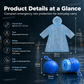 🌧️ Impermeable desechable de bolsillo para lluvias inesperadas