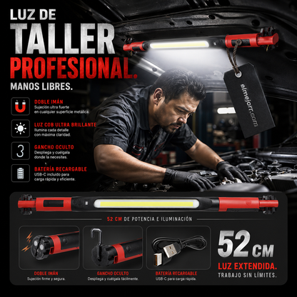 ✨Lámpara de trabajo LED recargable con imán