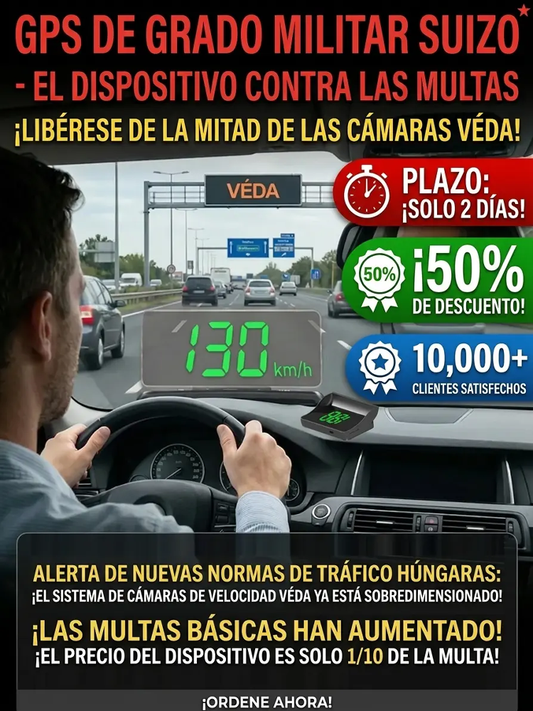 🚗💥 Velocímetro con Pantalla Frontal para Automóvil – Acompañamiento Perfecto para una Conducción Segura y Precisa ✨🔧