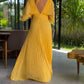 🔥SUMMER HOT SALE💃 Half Ruffled Sleeves Solid Color V-Neck Maxi Dresses