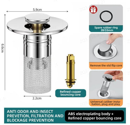 🔥This week special sales - 49% OFF🔥Isolate odor and prevent cockroaches-Stainless Steel Floor Drain Filter