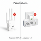 🔥 Amplificador WiFi 2026, 1200Mbps Banda Dual (5GHz/2.4GHz), Amplificador de Señal, Cubre 10,000 pies² y 50 Dispositivos, Repetidor con Puerto Ethernet.