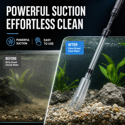 🔥🔥  50 % DE DESCUENTO 🔥 Limpiador de grava eléctrico para acuarios