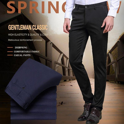 👖✨ Pantalones Clásicos para Hombre de Alta Elasticidad – Elegancia, Comodidad y Movimiento Libre Todo el Día 💼🌟