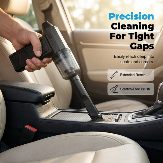 Aspirador portátil para el coche con ventilador turbo de alta velocidad