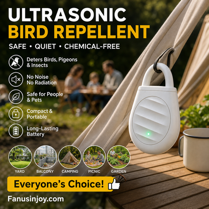🐦Compra 1, llévate 1 gratis🎁 ¡Olvídate de los problemas causados por aves, animales y langostas! Llavero repelente ultrasónico portátil para aves
