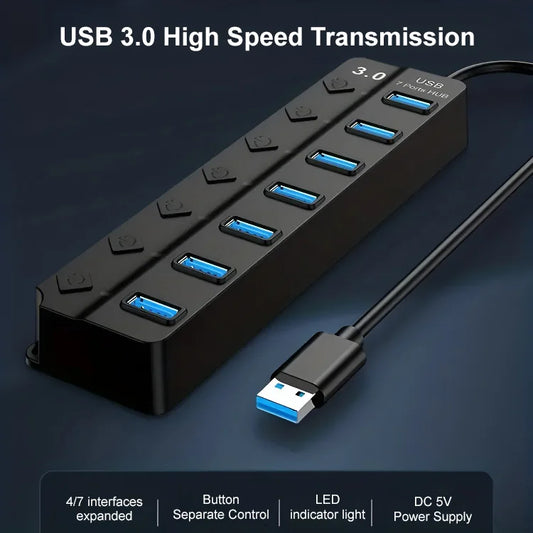 ✨💻Divisor USB con interruptor independiente