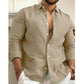 Men's Cotton Linen Solid Color Shirt（🔥Limited Time Offer）