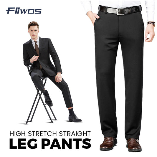 High Stretch Straight-Leg Pants - 49% OFF