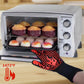 Guantes para barbacoa duraderos, antideslizantes y resistentes al calor