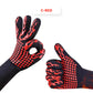 Guantes para barbacoa duraderos, antideslizantes y resistentes al calor