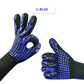 Guantes para barbacoa duraderos, antideslizantes y resistentes al calor