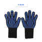 Guantes para barbacoa duraderos, antideslizantes y resistentes al calor