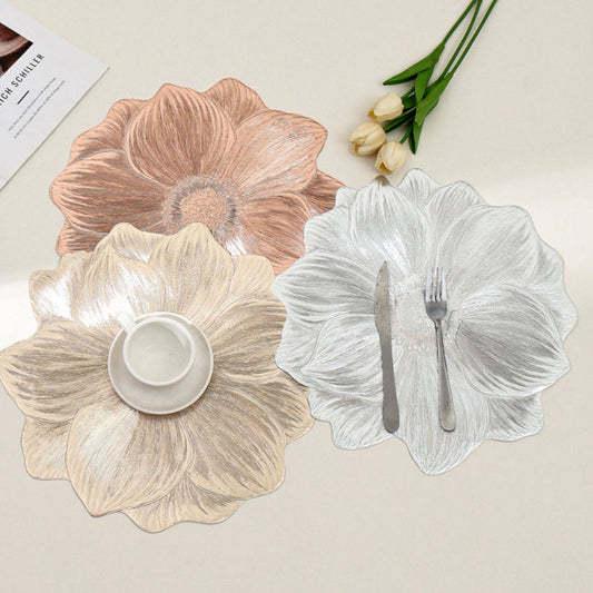 💥Lotus-Shaped Heat-Resistant and Washable Placemat