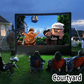 🔥Oferta especial 2026🔥Pantalla gigante portátil para cine al aire libre - Proyección 4K HD con soporte ajustable para fiestas al aire libre 🌟🌙