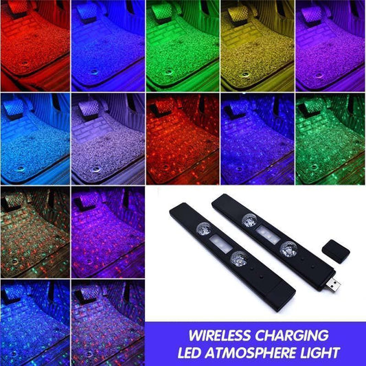 ⏳ Oferta especial por tiempo limitado⏰Carga inalámbrica LED ambiental LED