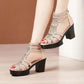👡 ¡50 % DE DESCUENTO! 🌸 Sandalias de tacón alto antideslizantes para mujer: estables, elegantes y perfectas para cualquier ocasión 🌟