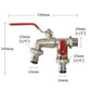 🚰 ¡50% DE DESCUENTO AHORA! 💧 Grifo de jardín universal de acero inoxidable con doble salida: válvulas independientes, resistente y de fácil instalación ✨