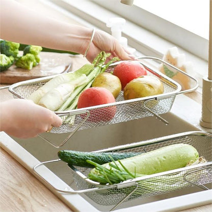 📢Compra 2 y llévate 1 gratis👍Escurridor de platos extensible para colocar sobre el fregadero
