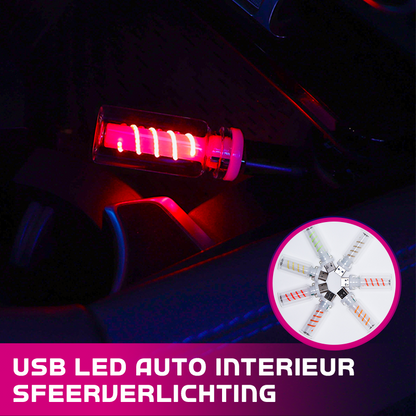 🔥Compra 1 y llévate 1 gratis📢 Luz ambiental LED USB para coche 🚗 Iluminación suave, instalación sencilla, decoración interior ✨