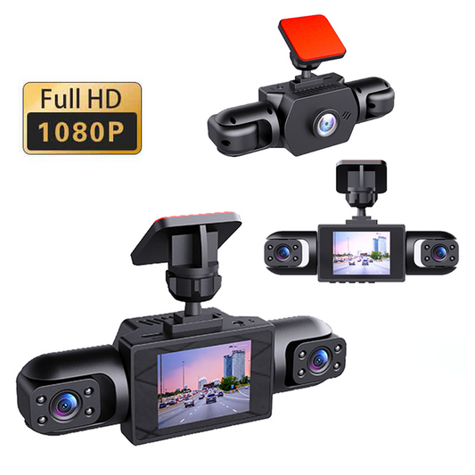 🔥【1° Más Vendido】🔥😫 Cobertura incompleta/visión nocturna borrosa/evidencia perdida? Dashcam 360° 4 canales, solo 50 unidades⚡️