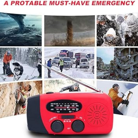 📻 ¡60 % DE DESCUENTO! ☀️ Radio portátil solar: emergencia, multifunción y recarga USB para actividades al aire libre/supervivencia 🔋