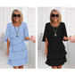 📢📢¡¡60 % DE DESCUENTO!! ⏰ Vestido con superposiciones y mangas con volantes | Elegancia femenina y desenfadada 🌸