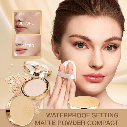 Polvo compacto fijador mate a prueba de agua
