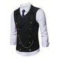 🧥 Chaleco de Vestir Retro para Hombre – Ajustado, Estilo Casual y Elegante para Traje o Esmoquin ✨👔
