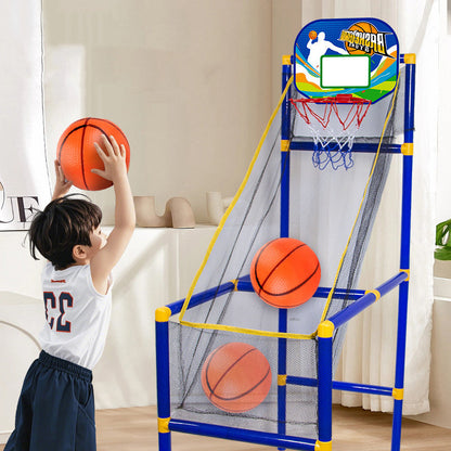 ⏰¡50 % DE DESCUENTO AHORA!⛹️Envío rápido 🚚💨Juego arcade de baloncesto para interior para niños con 4 pelotas🏀