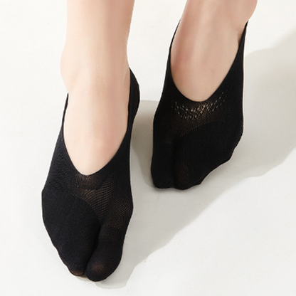 Compra 2 y llévate 2 gratis ！Calcetines de verano de cinco dedos, de corte bajo