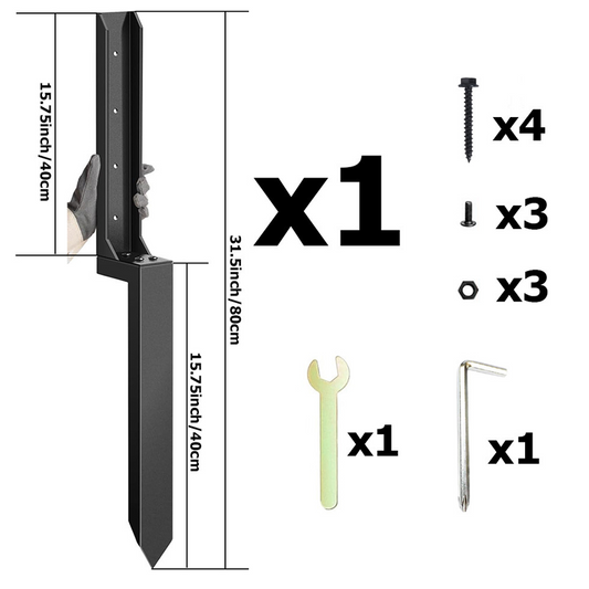 Kit de reparación para postes de valla de uso intensivo
