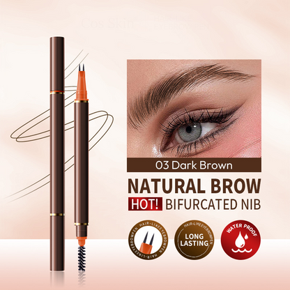 🎁 ¡Oferta por tiempo limitado! Compra 1 y llévate 1 gratis ✨ Lápiz líquido para cejas de doble punta con aplicador de 2 horquillas
