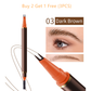 🎁 ¡Oferta por tiempo limitado! Compra 1 y llévate 1 gratis ✨ Lápiz líquido para cejas de doble punta con aplicador de 2 horquillas
