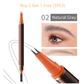 🎁 ¡Oferta por tiempo limitado! Compra 1 y llévate 1 gratis ✨ Lápiz líquido para cejas de doble punta con aplicador de 2 horquillas