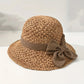🌞Elegante Sombrero de Paja Tejida con Lazo