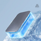 Mini enfriador de aire portátil con nebulizador de hielo – Ventilador de sobremesa y de pared con 3 velocidades y conexión USB