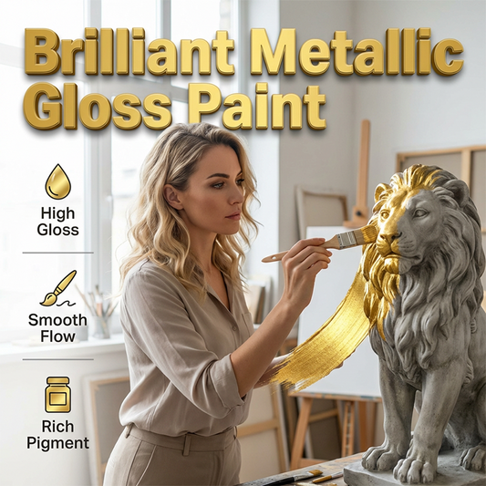 🎨 Pintura brillante metálica a base de agua ✨🖌️