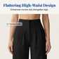 Pantalones casuales de pierna ancha para mujer en color sólido