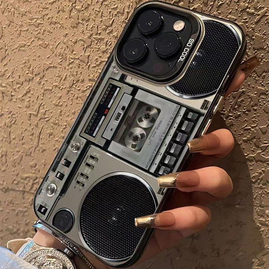 Funda de Silicón con Diseño de Casete Retro
